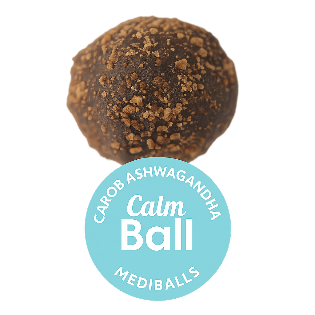 COMING SOON! Calm Ball ~ Ashwagandha Carob Supplement